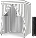 5x5 Pop-up Changing Room Privacy Canopy - Gray/White Compact