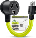 Upgraded NEMA 5-15P to 10-30R Adapter Cord for 120V Devices