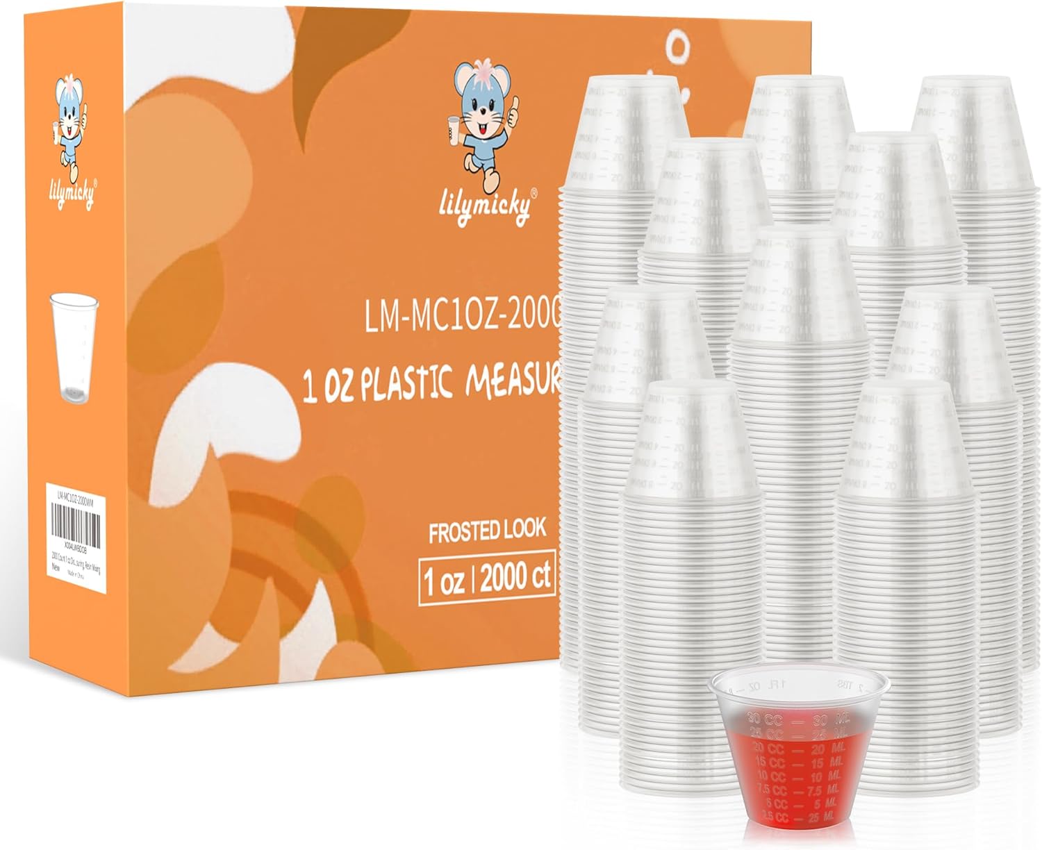2000 Count 1 oz Disposable Medicine Cups for Accurate Measuring