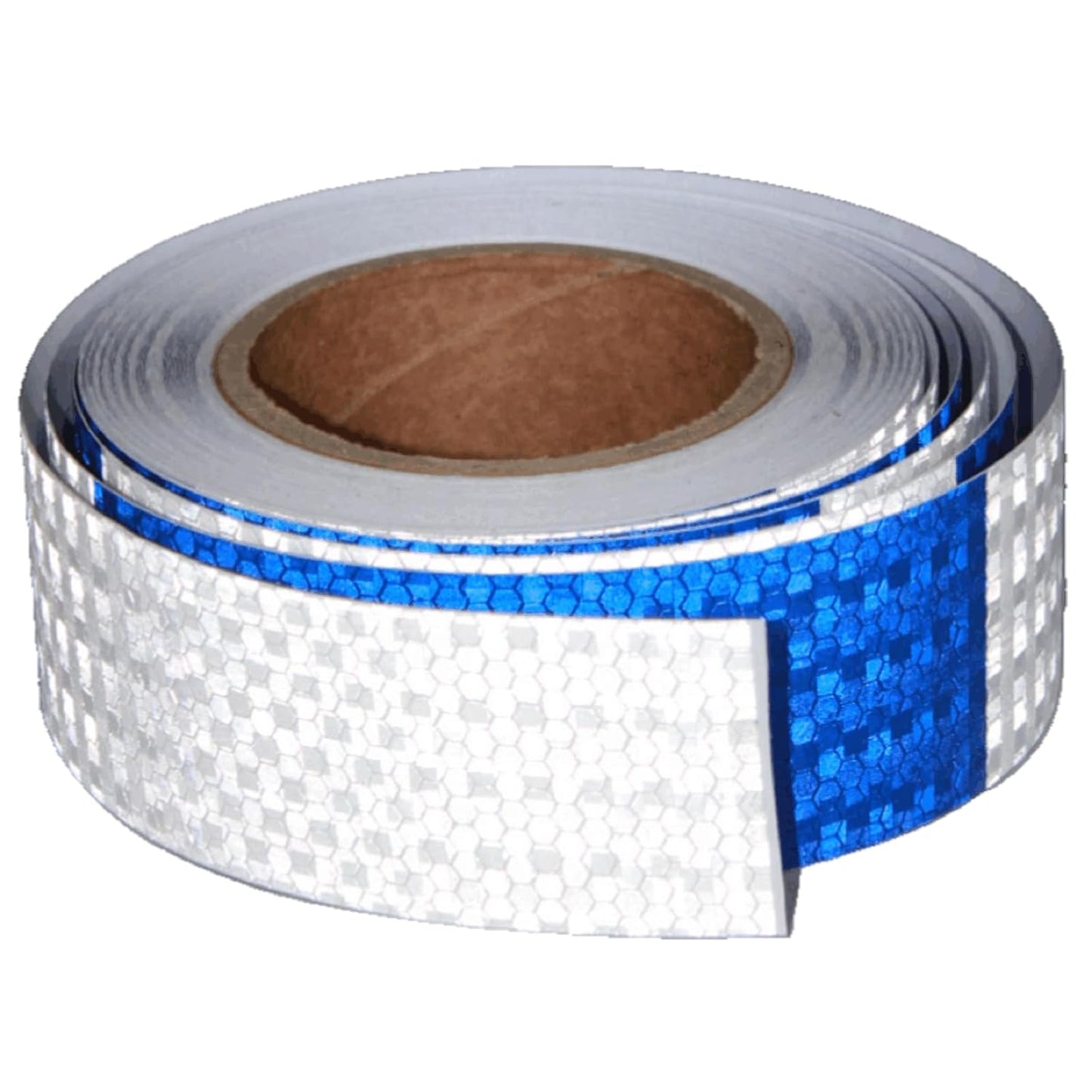 Blue White Reflective Tape 2 inch X 66 feet for Safety Use