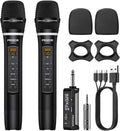 UHF Wireless Microphone System - Rechargeable Dual Handheld Mic