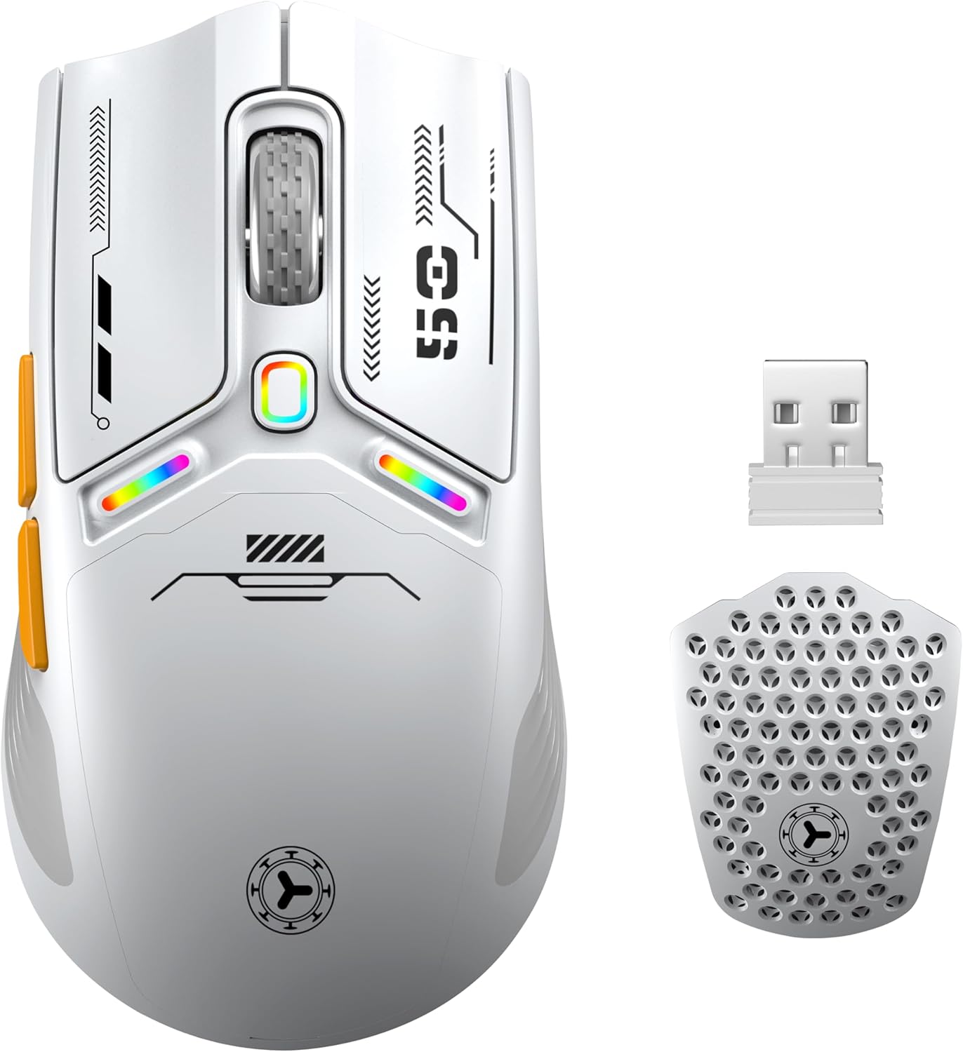 TENMOS M530 RGB Gaming Mouse - 12000 DPI, Wireless & Wired, Customizable Buttons