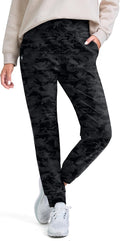 Women's Fleece Lined Joggers High Waisted Water Resistant - Cold