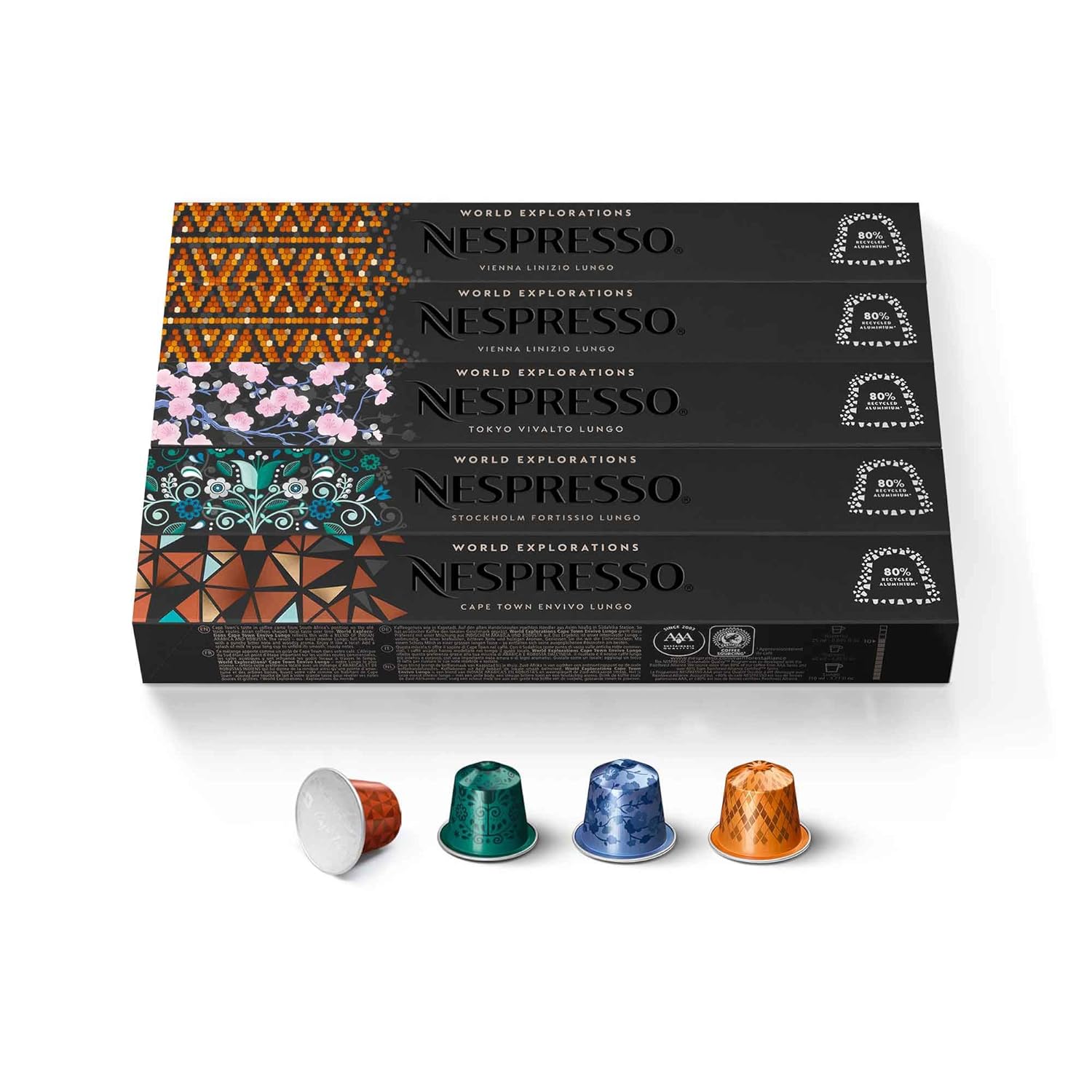 Nespresso Morning Lungo Variety Pack 50 Pods