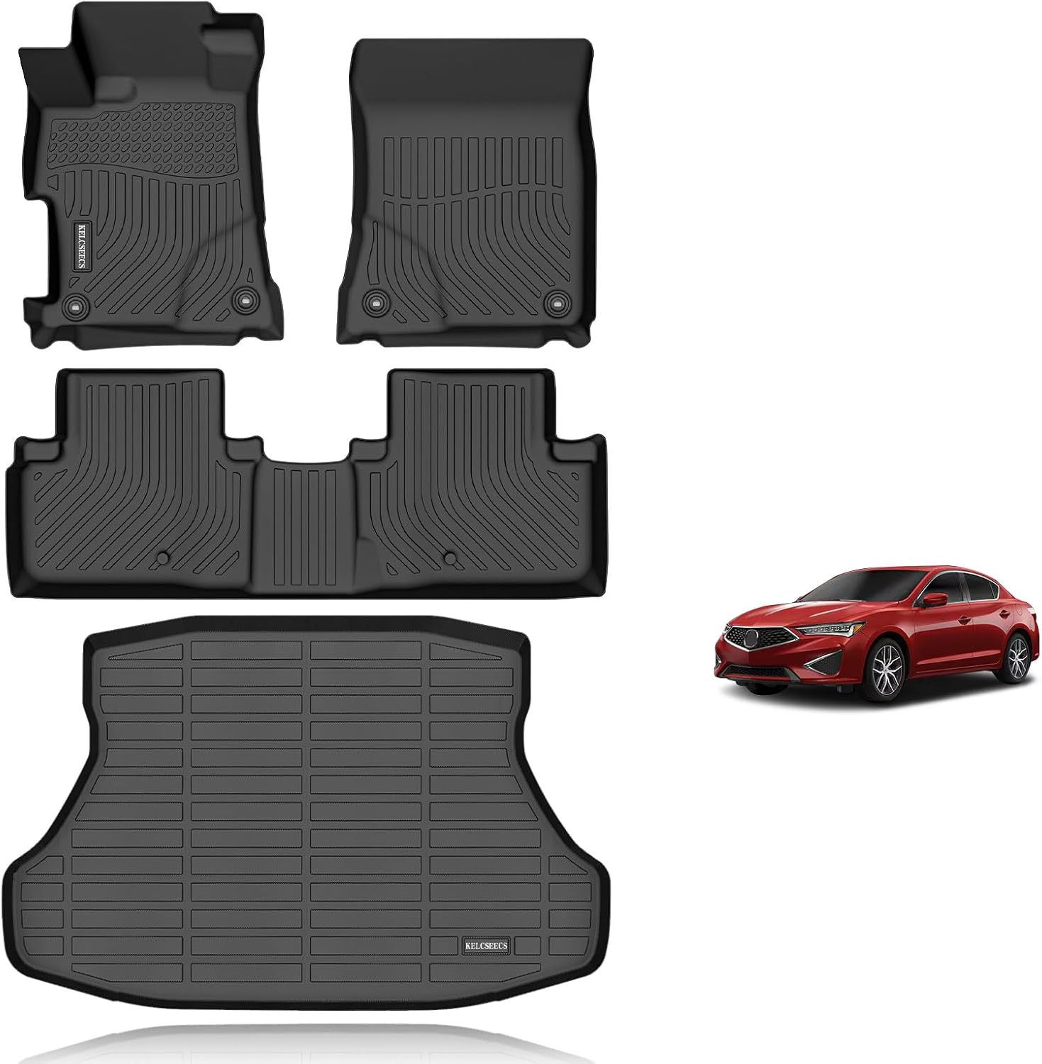 KELCSEECS Custom Floor Mats for 2013-2022 Acura ILX All Weather