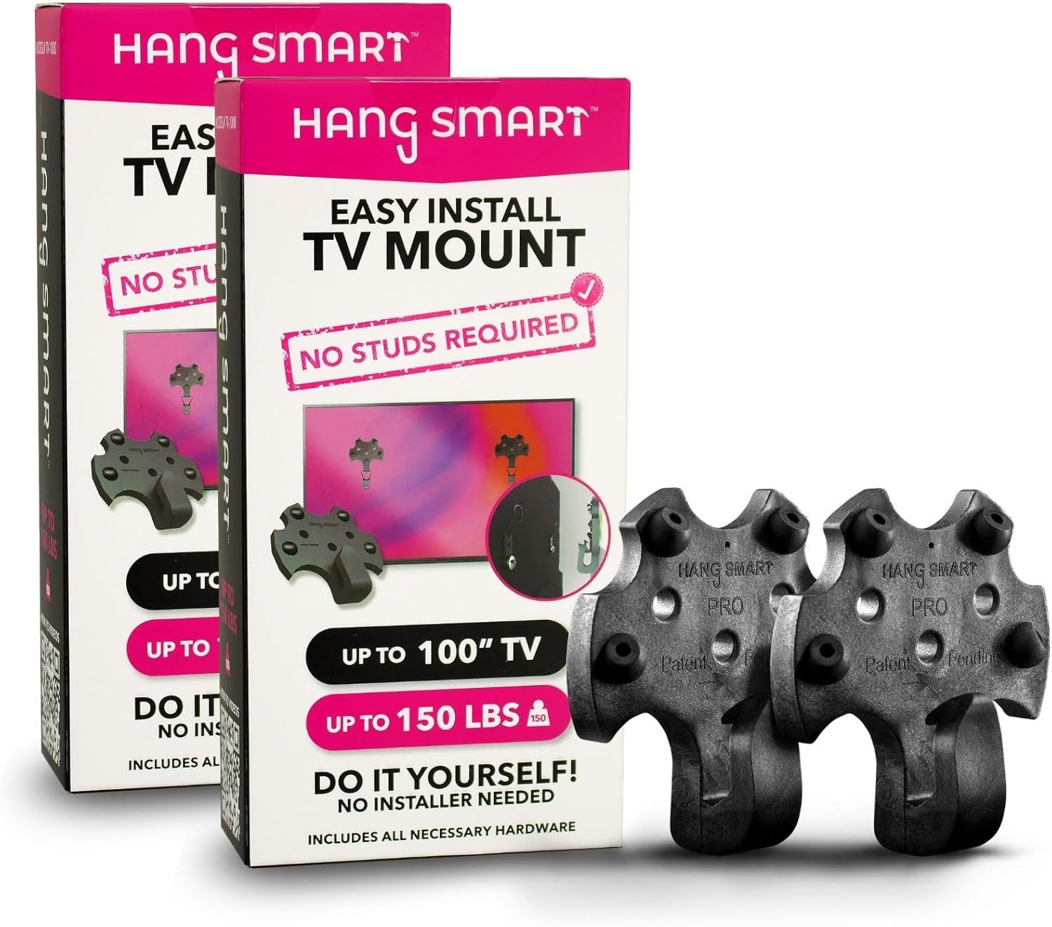 HangSmart TV Wall Mount 2-Pack for 19-100 inch TVs, Easy Install