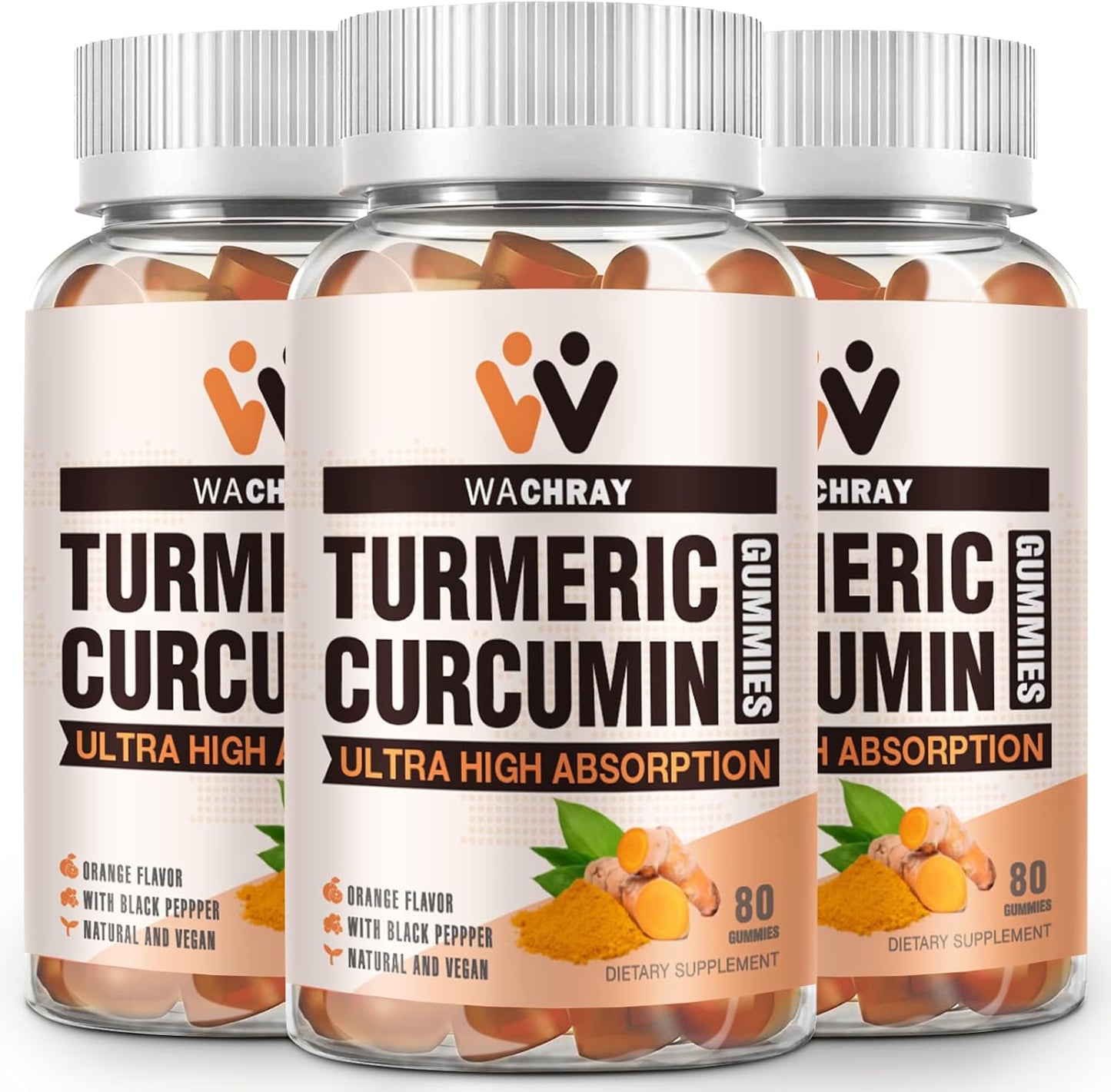 Turmeric Curcumin Gummies for Pain Inflammation Joint Support