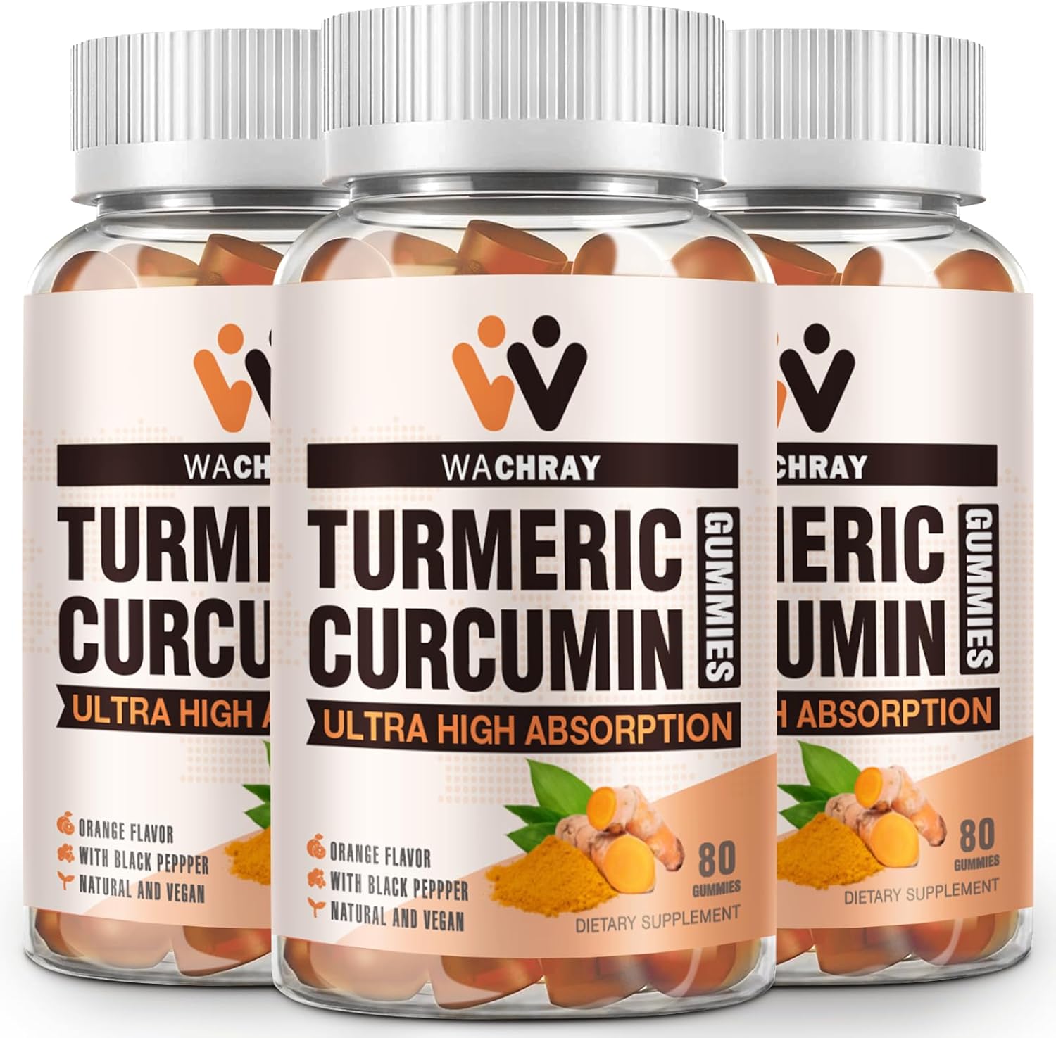 Turmeric Curcumin Gummies for Pain Inflammation Joint Support