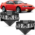 Nilight Fog Lights Assembly Compatible with 1999-2004 Ford Mustang
