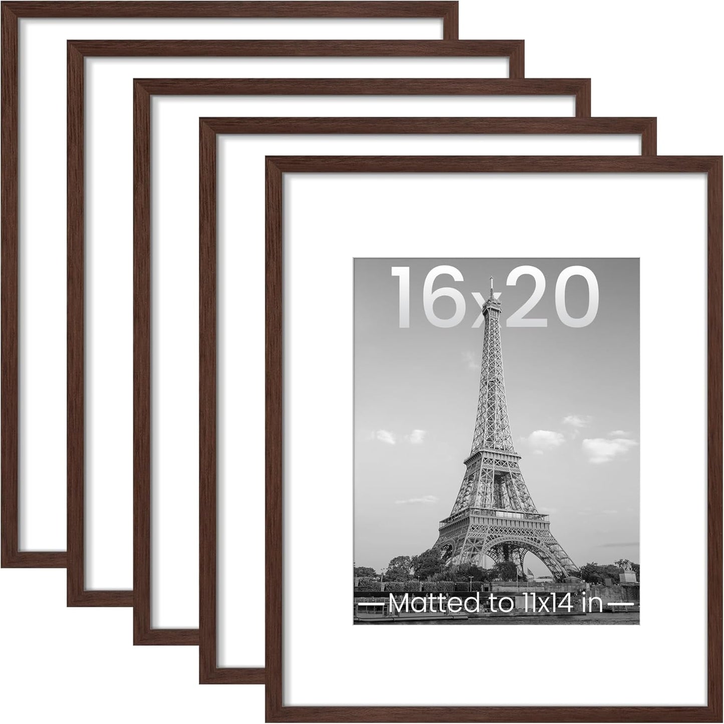 Upsimples 16x20 Picture Frame Set of 5 for Stunning Displays