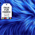 Royal Blue Faux Fur Fabric by the Yard - 5 Yard Plush Craft Fur