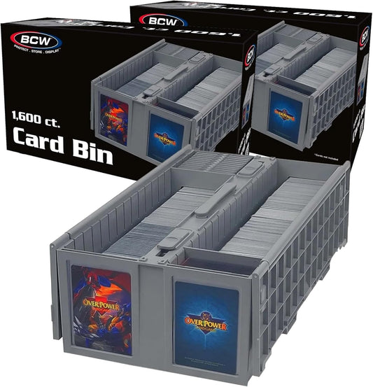 BCW Collectible Card Bin 2-Pack for 1600 Cards Storage