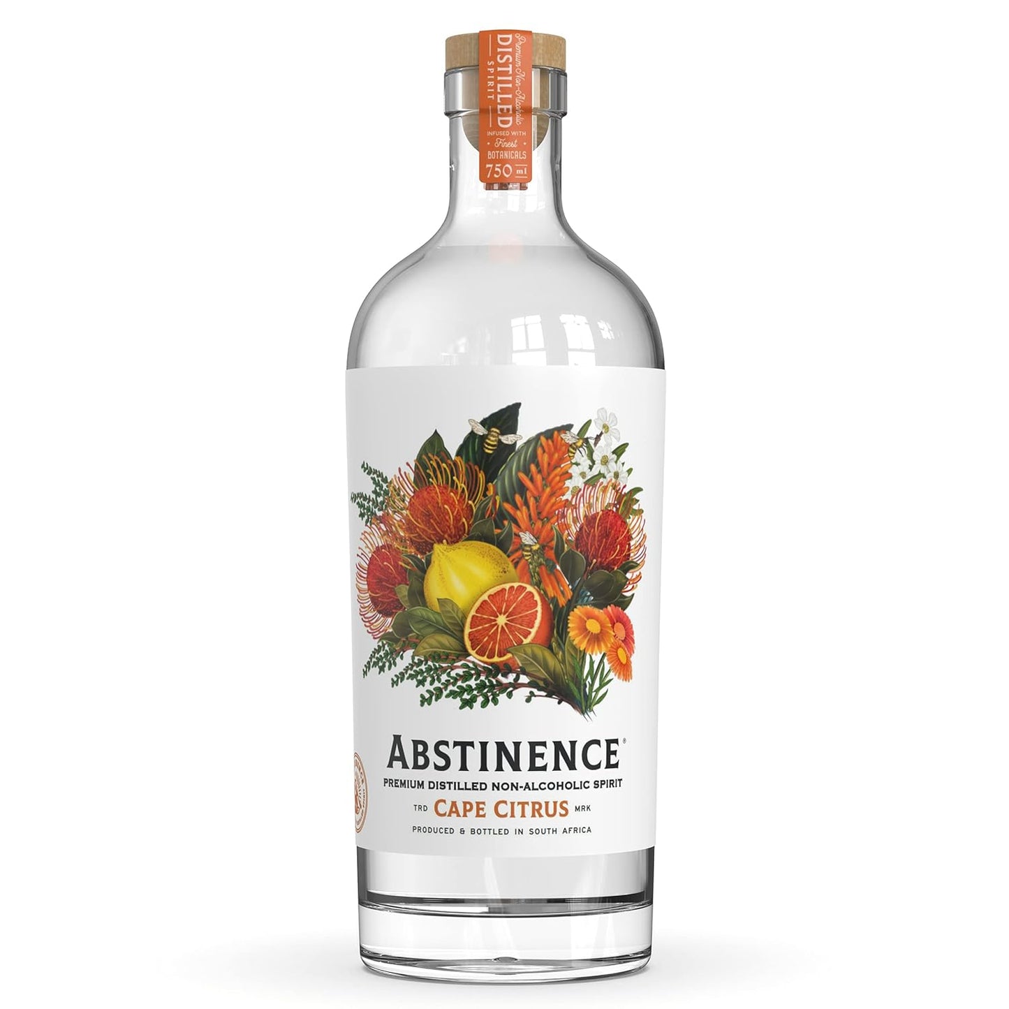 Abstinence Cape Citrus | Award-Winning Sugar-Free Spirit | 750ml