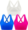 High Support Criss-Cross Back Sports Bra for Active Women