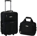 Rockland Softside Upright Luggage Set for Trendy Travel Adventures