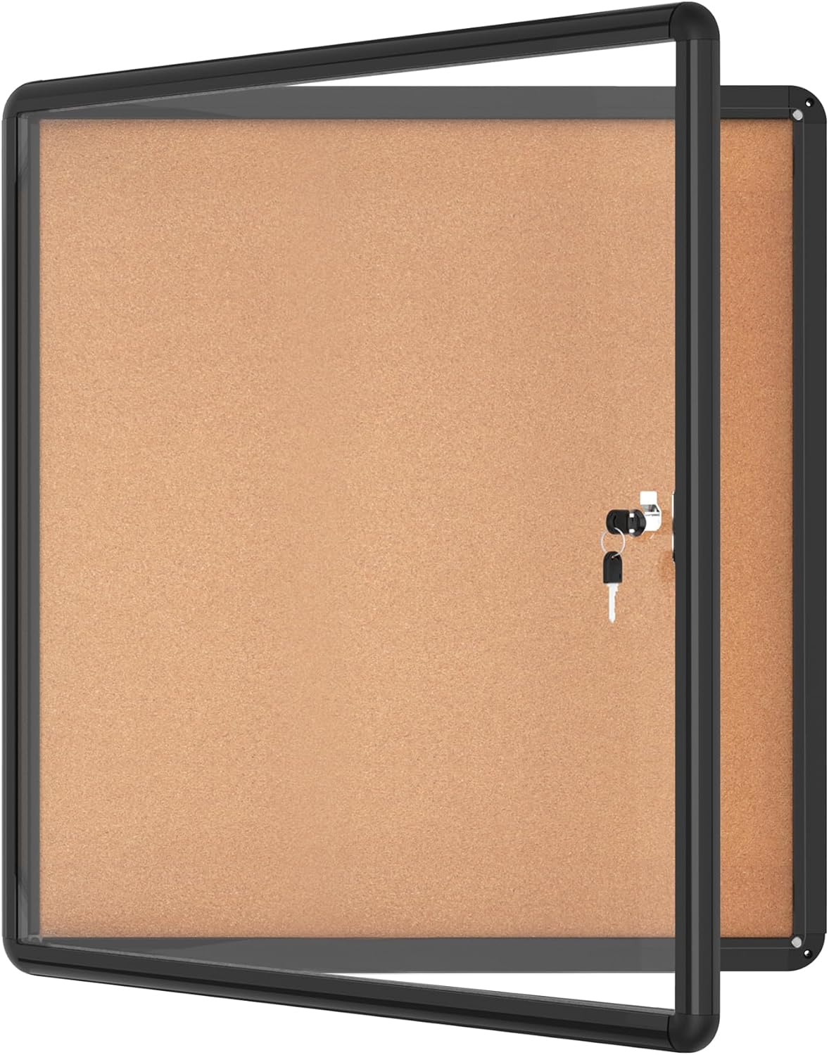 28x26 Enclosed Bulletin Board with Lockable Weather-Resistant Frame