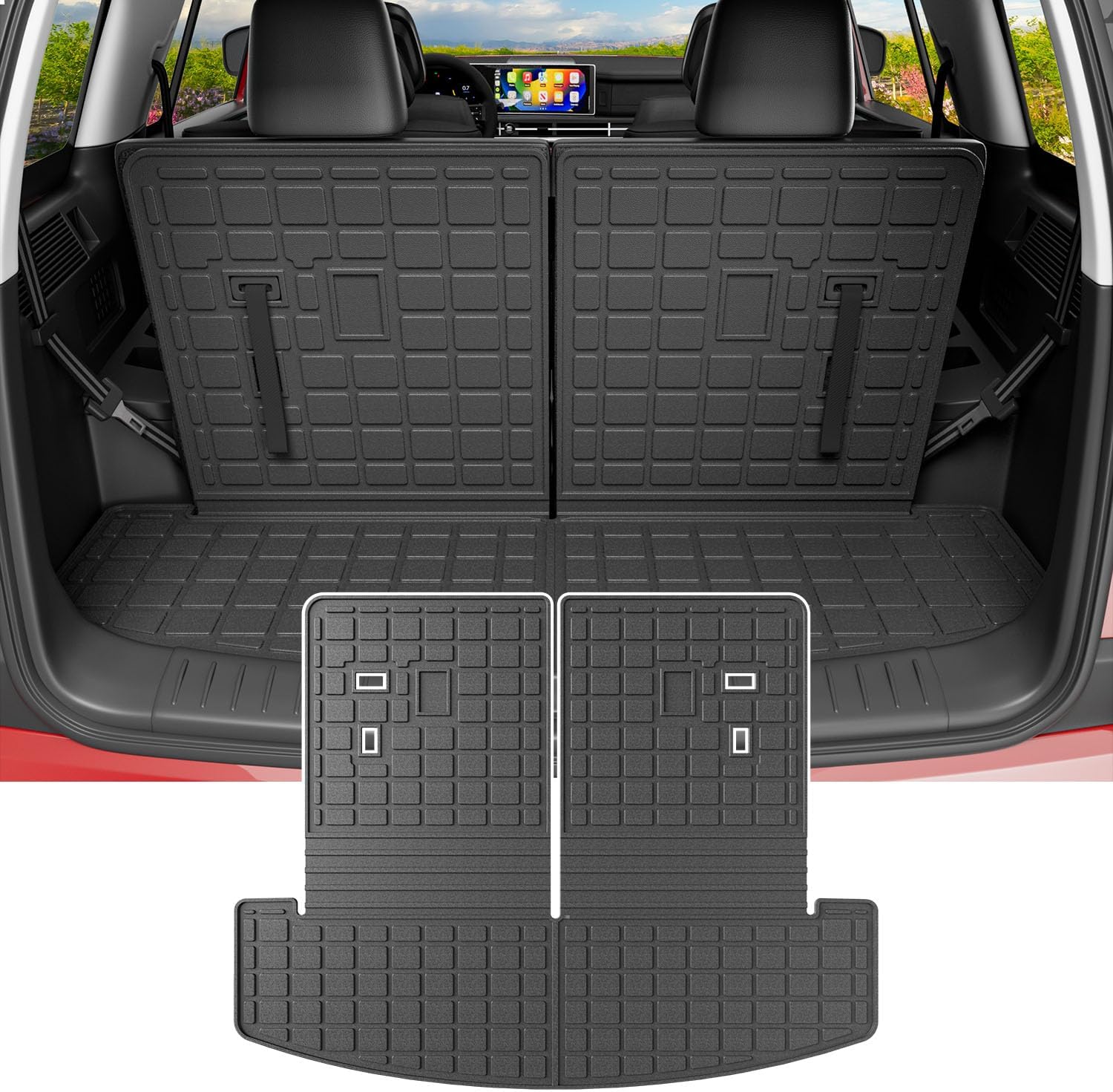 powoq Cargo Mat for 2024-2026 Santa Fe - Waterproof Liner