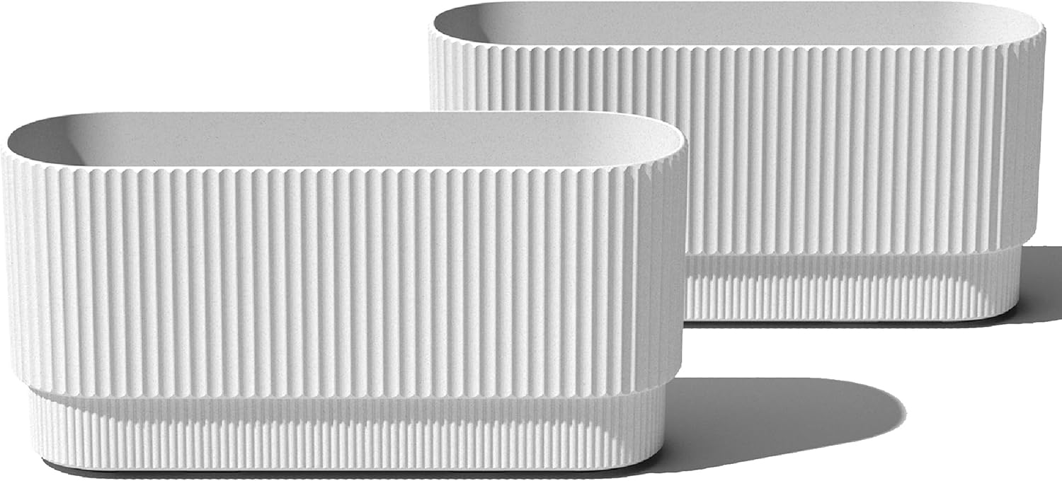 Veradek Demi Series Long Planter for Modern Patio Decor