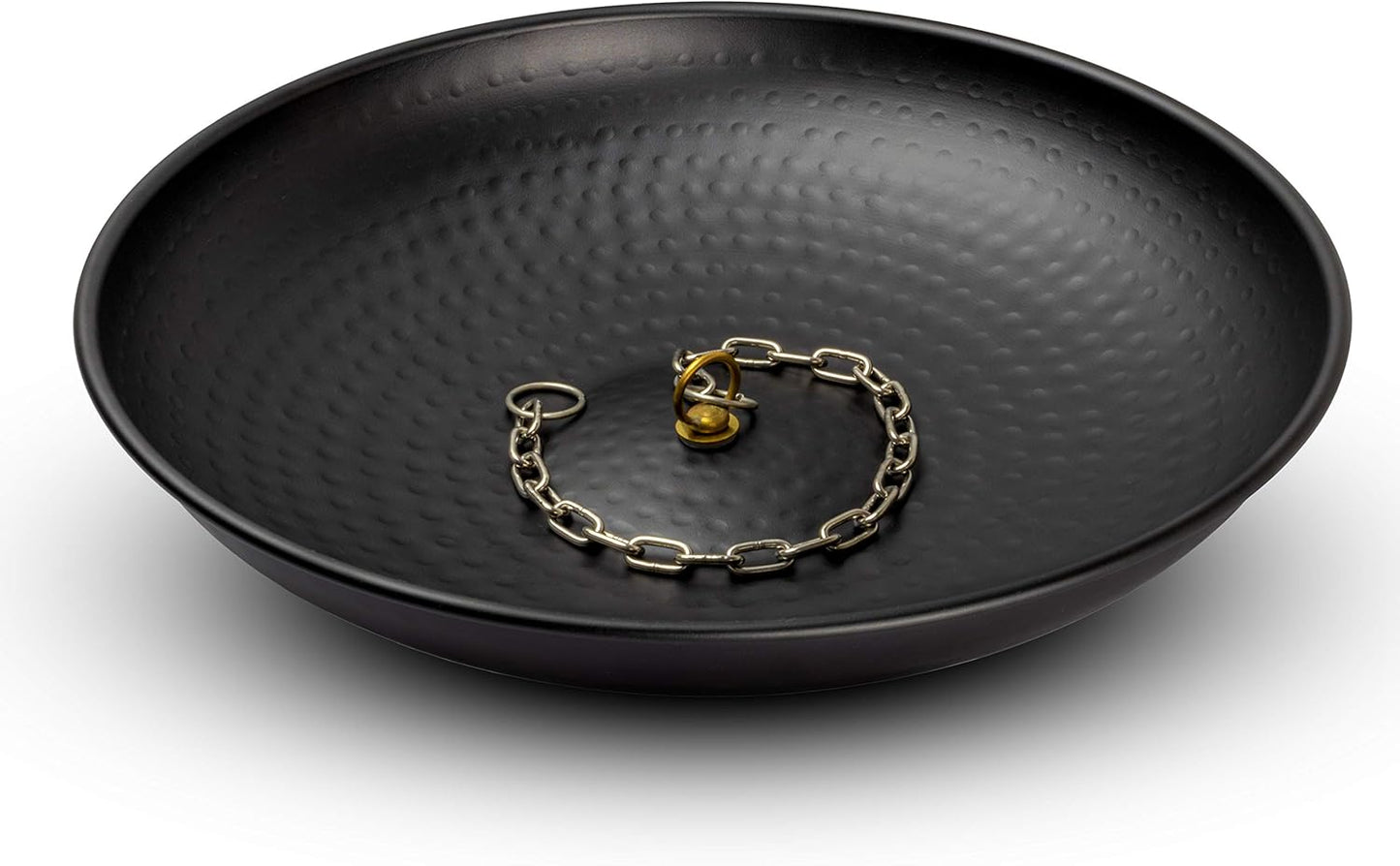 Hand Hammered 15 inch Rain Chain Basin for Outdoor Water Features