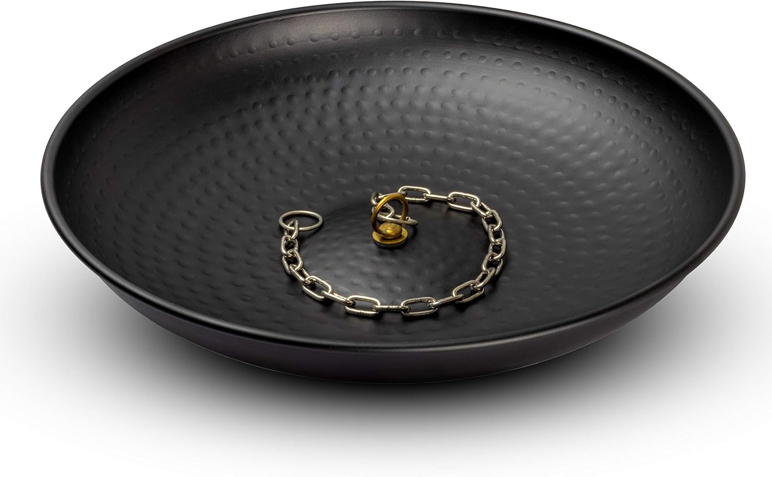 Hand Hammered 15 inch Rain Chain Basin for Outdoor Water Features