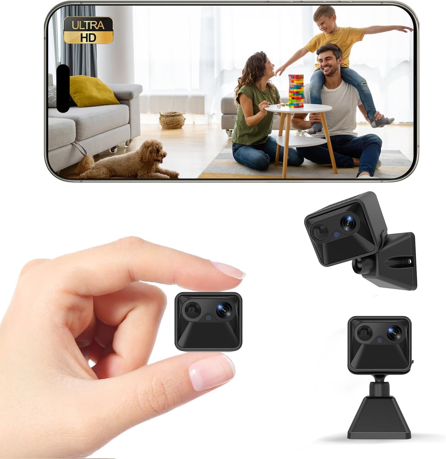 Wireless Mini Hidden Security Camera Ultra HD with 120-Day Battery