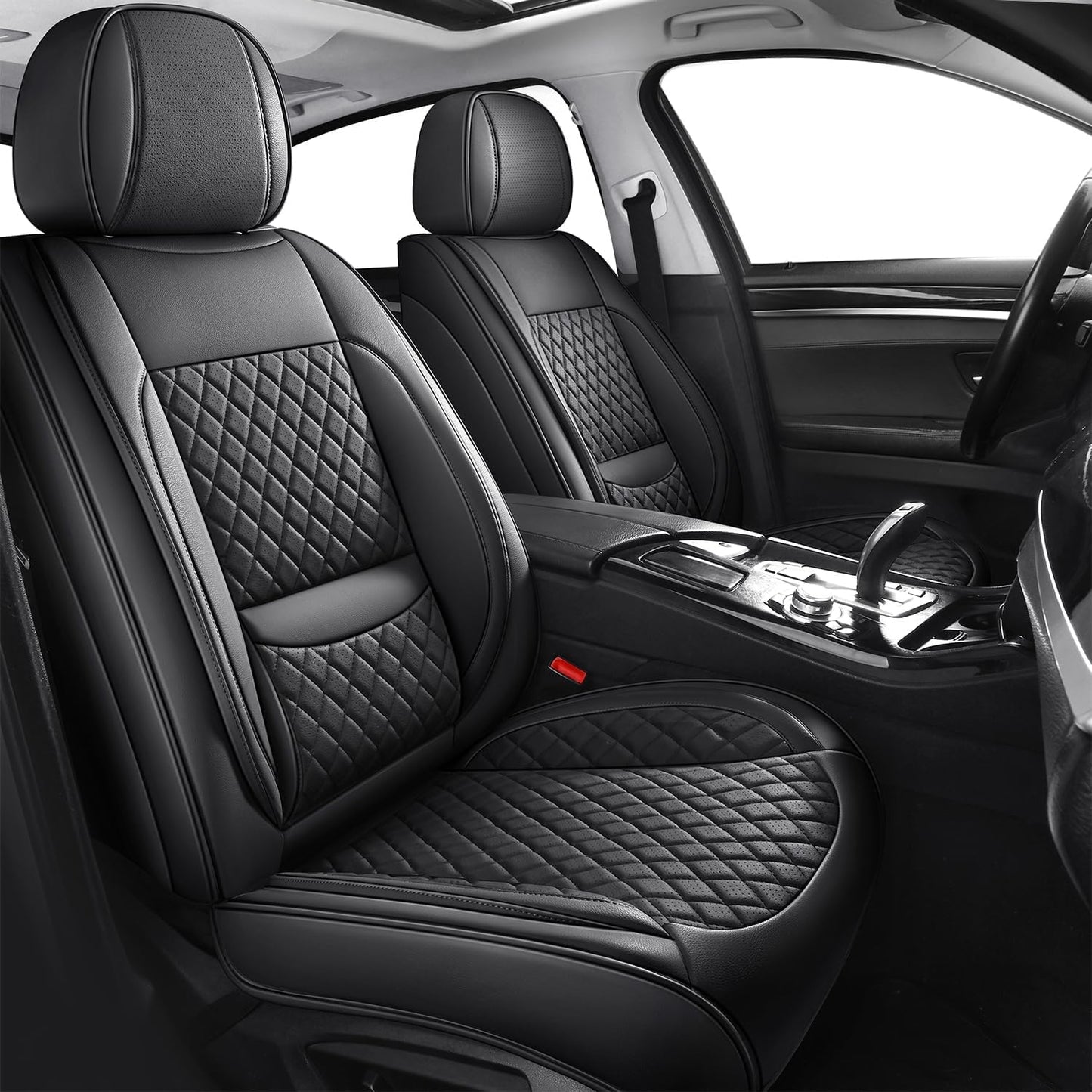 MIROZO Waterproof Car Seat Covers Full Set for Universal Fit