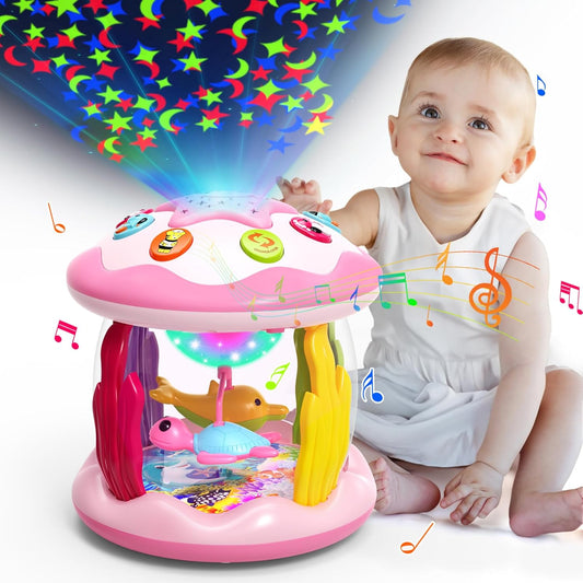 Ocean Rotating Projector Baby Toy - Light Up Fun!