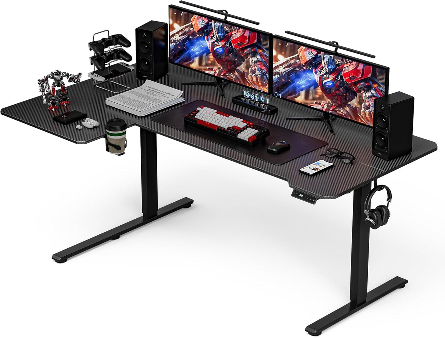 Acrolix Electric L-Shaped Standing Desk - Adjustable Gaming Bliss!