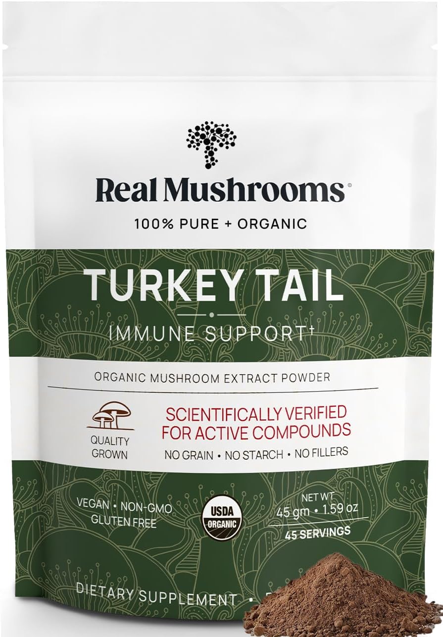 Turkey Tail Mushroom Powder for Daily Wellness & Energy Support