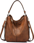 Hobo Crossbody Bags for Women Faux Leather Large Shoulder Bag - Roomy
