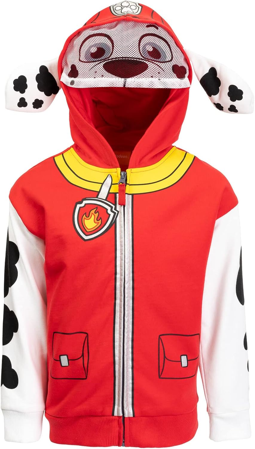 Paw Patrol Rubble Chase Skye Fleece Zip Up Hoodie for Kids
