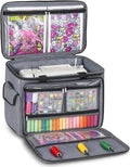 Sewing Machine Carrying Case - Portable Heavy Duty Tote for Standard