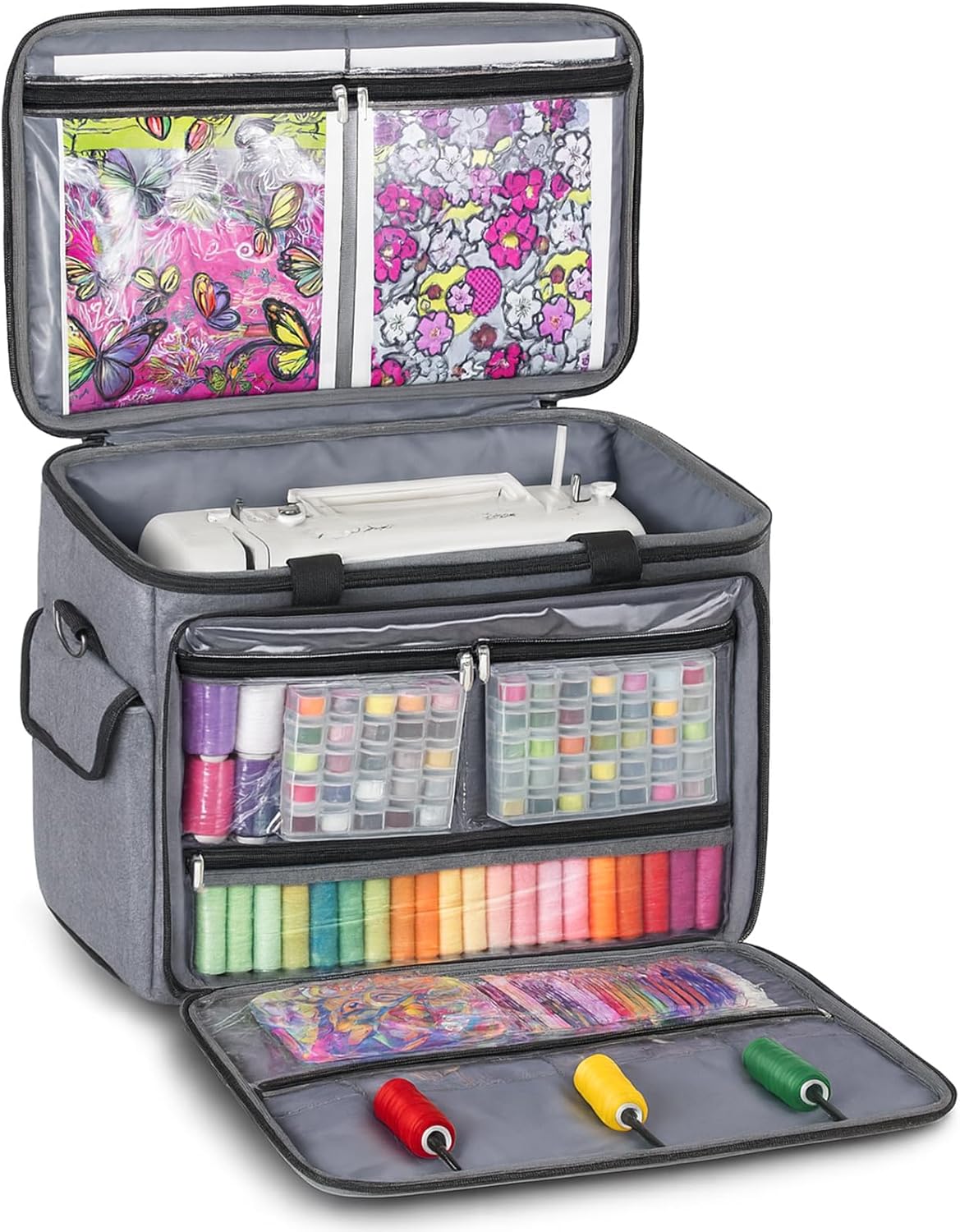 JJRING Sewing Machine Carrying Case for Easy Transport
