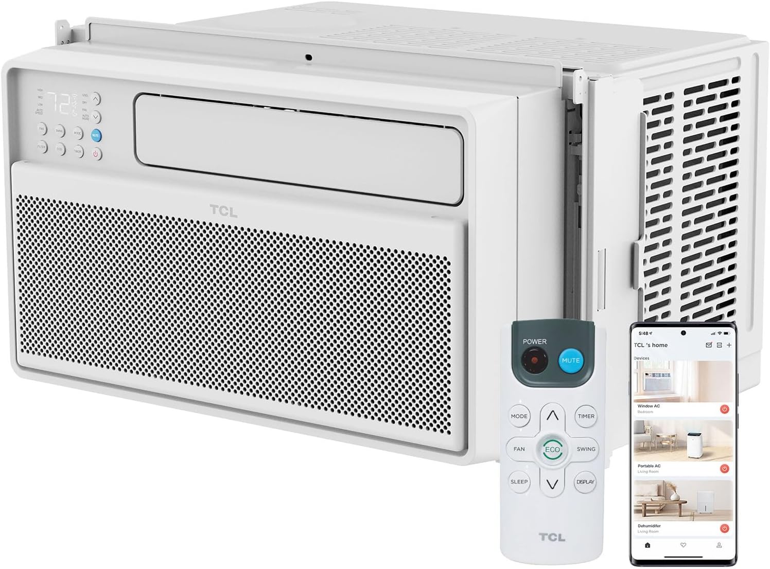 TCL 12,000 BTU Smart Inverter AC - 38% Energy Saving