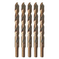 Cobalt Drill Bit 1/2 in Twist Drill Bits Pack of 5 - M35 High Speed