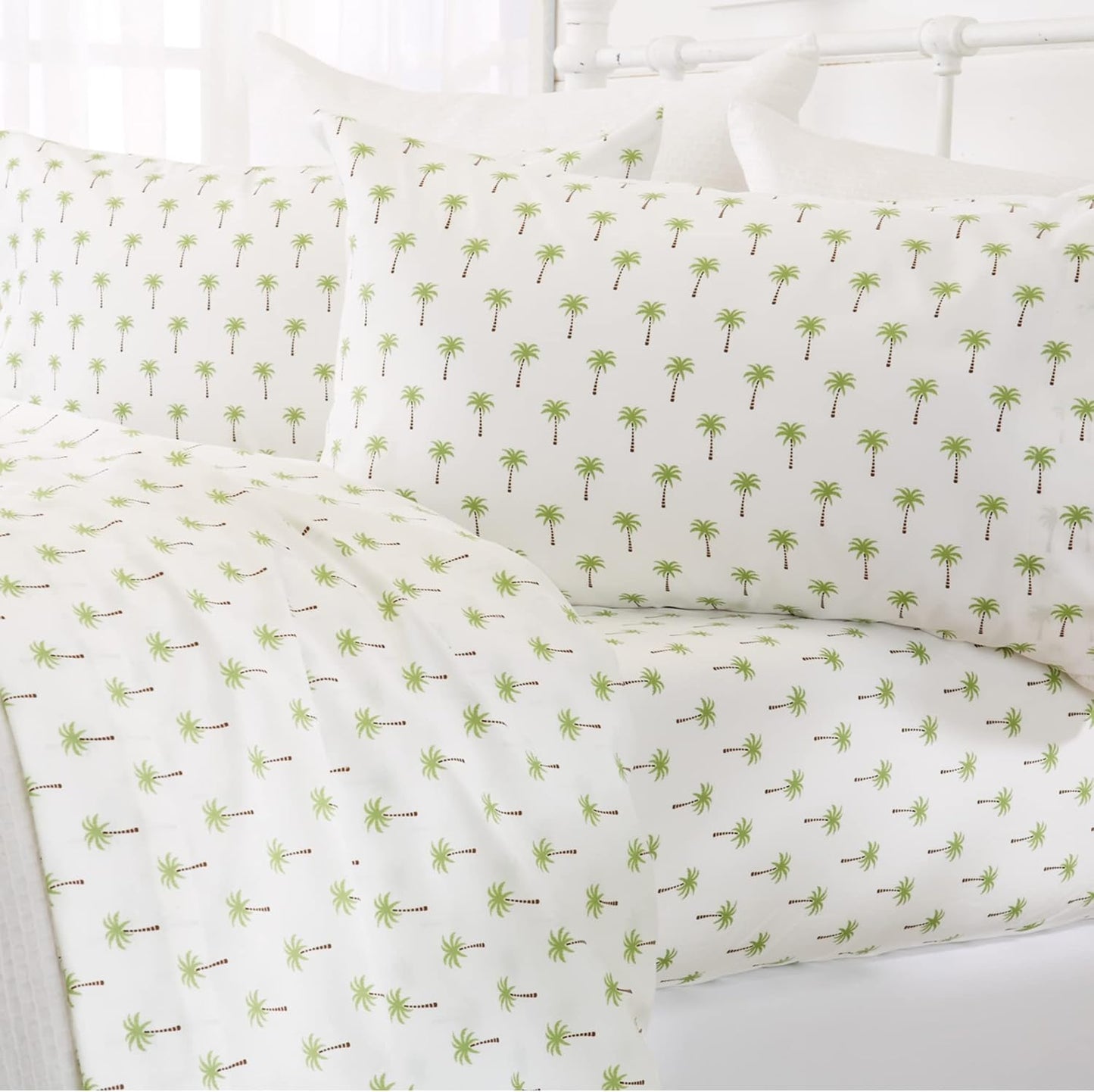 Coastal Microfiber Sheet Set - Nautical-Printed Twin Bedding