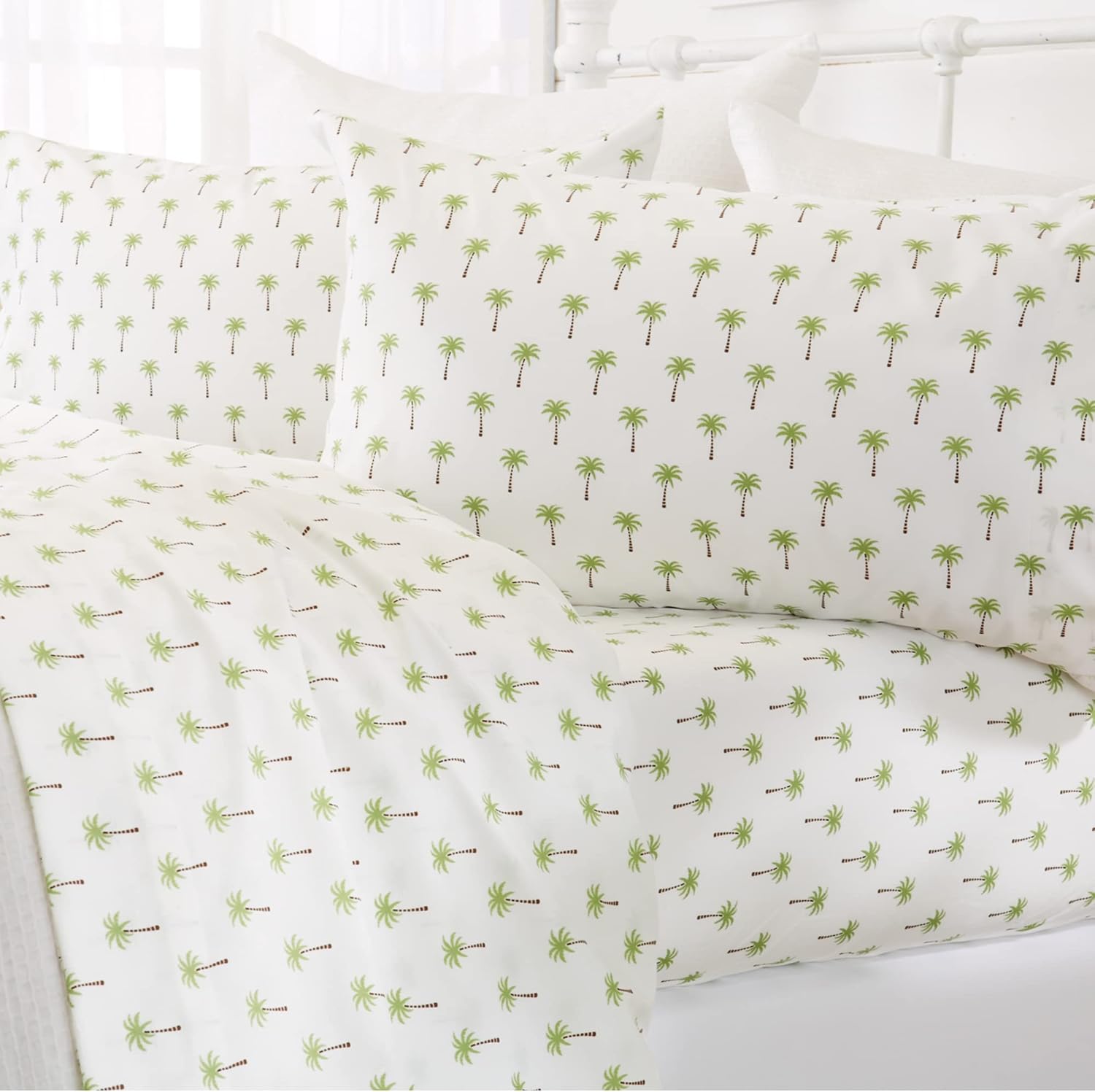 Coastal Microfiber Sheet Set - Nautical-Printed Twin Bedding