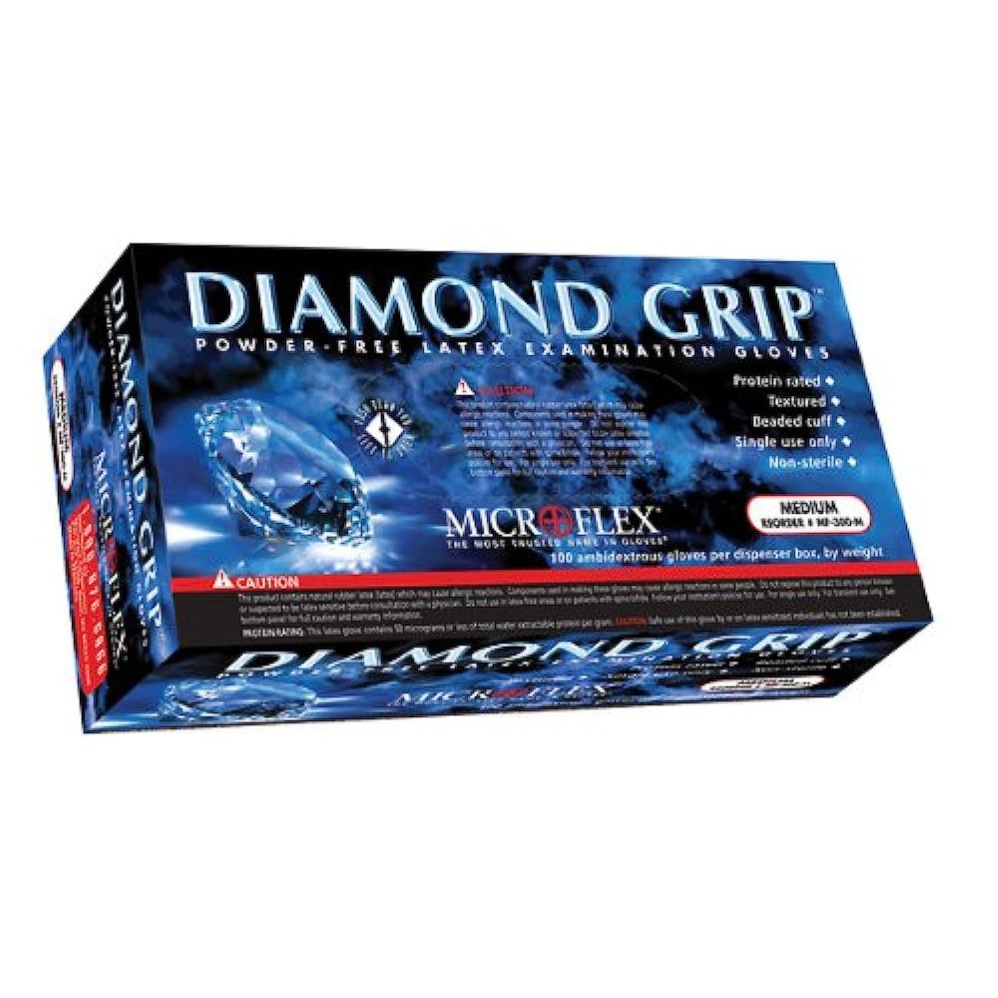 Ansell Microflex Diamond Grip Latex Gloves - Strong Grip for Automotive Industry