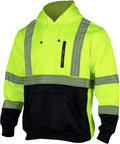 High Visibility Reflective Safety Fleece Sweatshirt Hoodie for Men