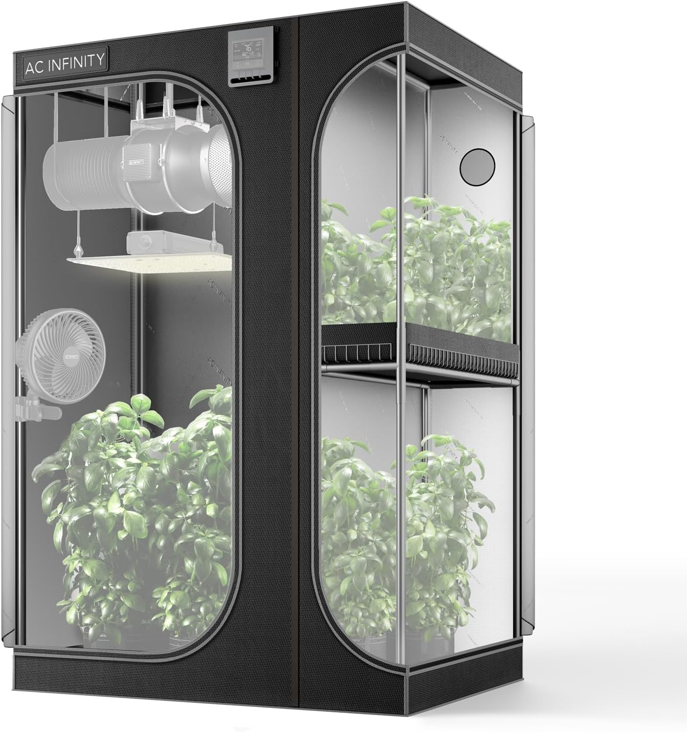 ACInfinity 2-in-1 Grow Tent: 2000D Canvas, Thickest Poles