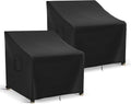 Patio Furniture Covers Waterproof for Chairs - 2 Pack Black