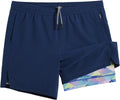 maamgic Gym Shorts for Men 7 in Inseam with Liner - Quick Dry fit