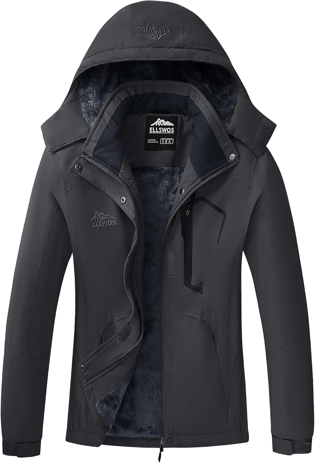Warm Waterproof Ski Jacket for Women - ELLSWOS Winter Coats