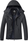 ELLSWOS Womens Winter Coats Waterproof Ski Jacket - Warm Hooded
