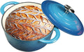 Dutch Oven 5 Quart Enameled Cast Iron Pot - Even Heat for Slow Cooking