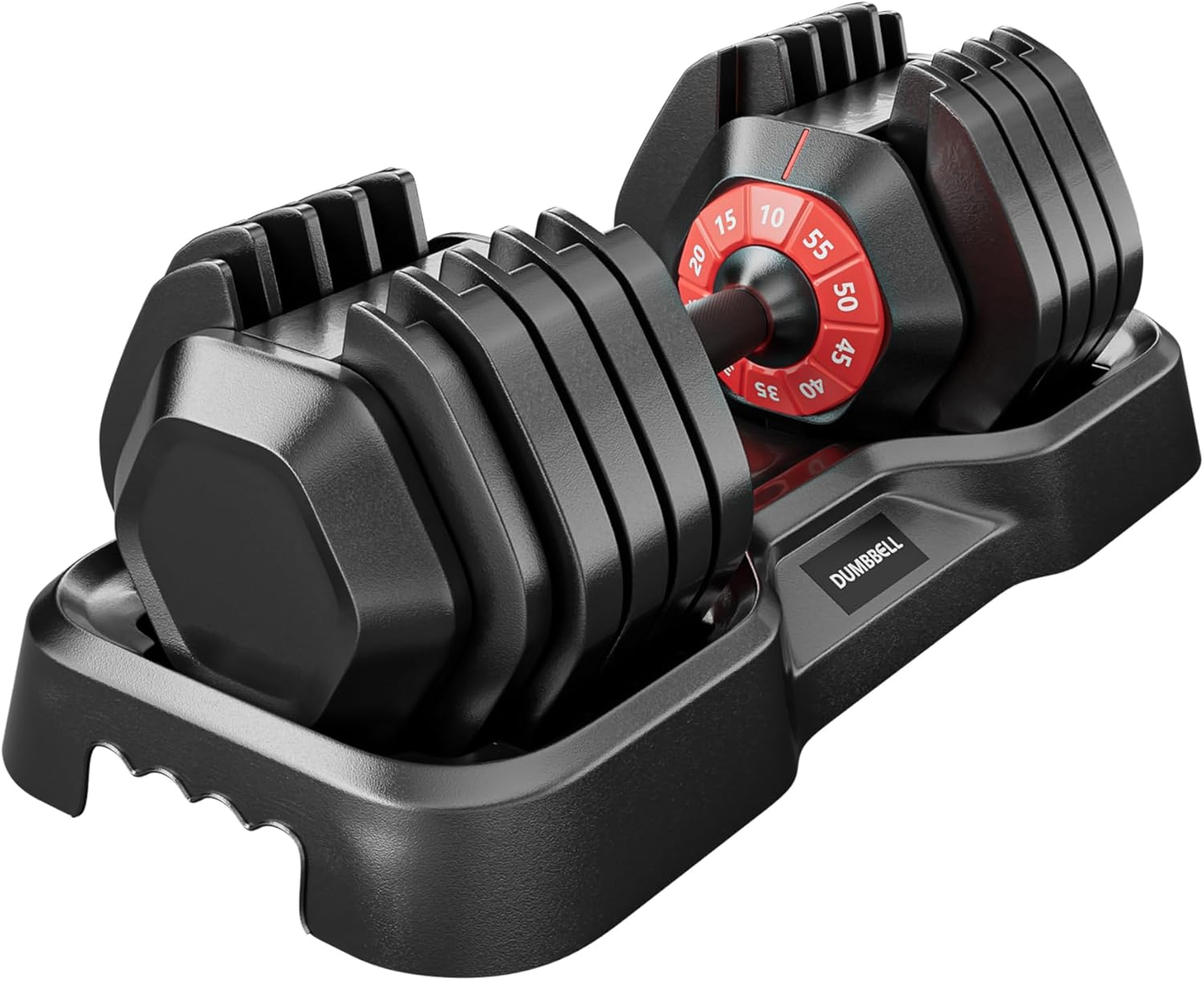 VEICK Adjustable Dumbbell 25/55 lbs for Home Gym Workouts