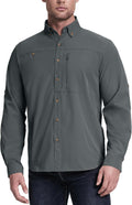 33,000ft Men's UPF 50+ UV Protection Long Sleeve Hiking Shirt