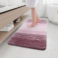 Microfiber Bathroom Rug 44x24 - Thick Shaggy Absorbent Bath Mat