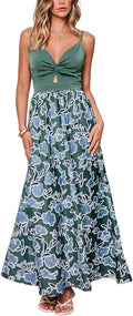 CUPSHE Women's Floral Maxi Dress for Summer Casual Wear