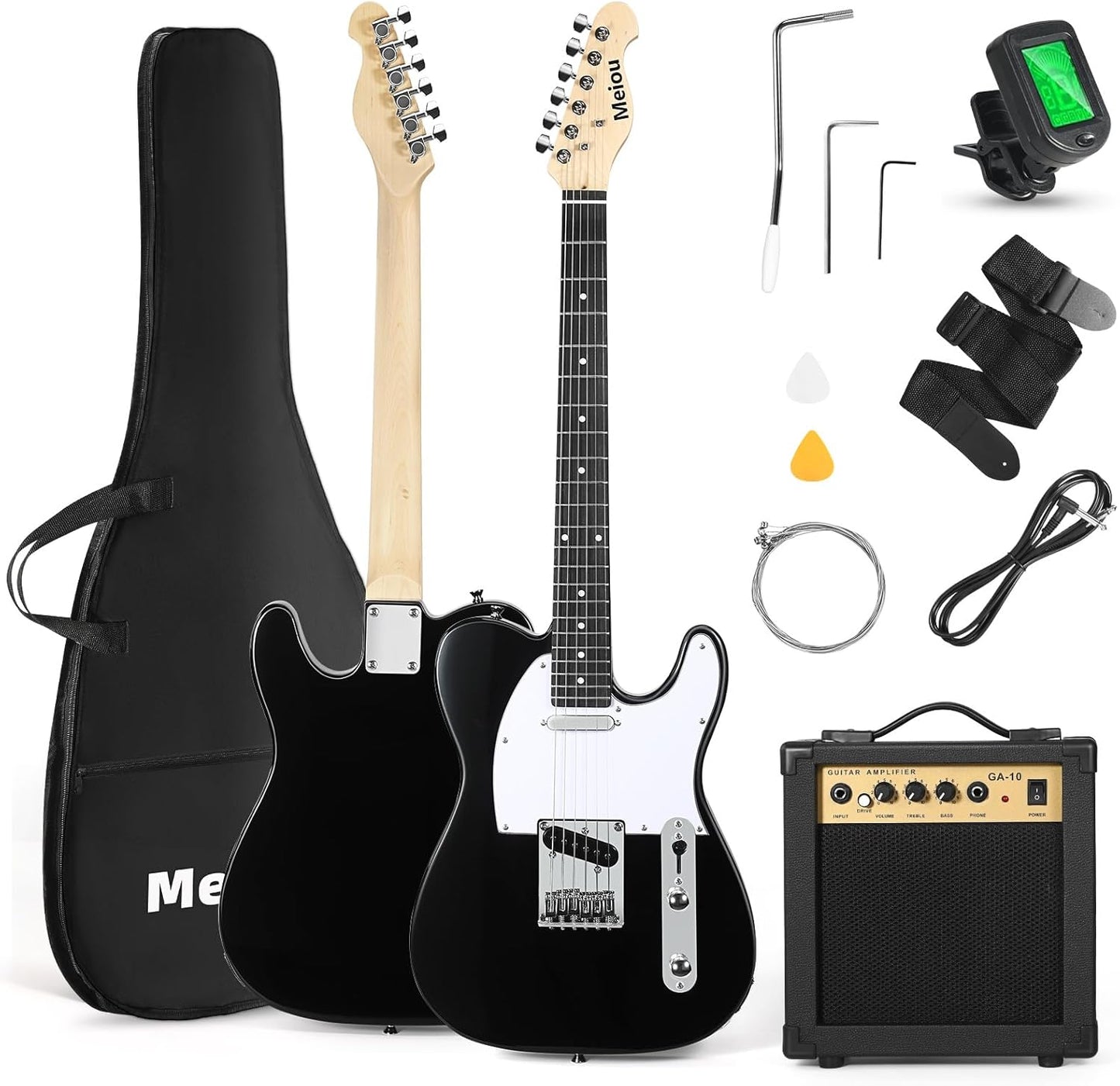Complete Electric Guitar Kit by Meiou - Perfect Gift Set